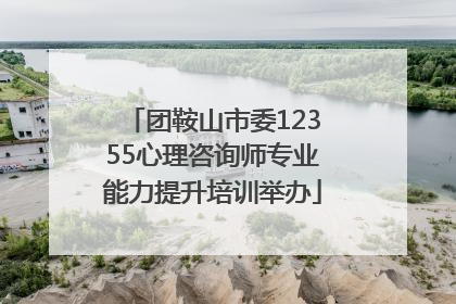 团鞍山市委12355心理咨询师专业能力提升培训举办