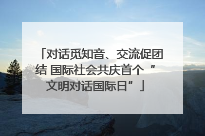 对话觅知音、交流促团结 国际社会共庆首个“文明对话国际日”