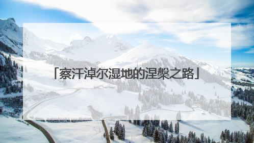 察汗淖尔湿地的涅槃之路