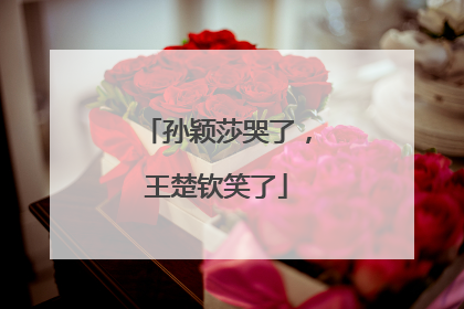 孙颖莎哭了，王楚钦笑了