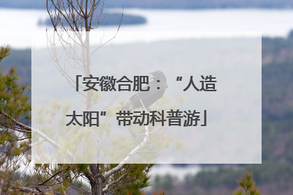 安徽合肥：“人造太阳”带动科普游