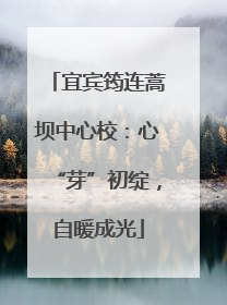 宜宾筠连蒿坝中心校：心“芽”初绽，自暖成光