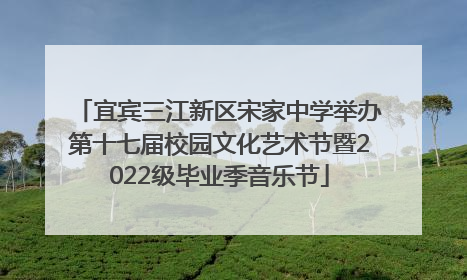 宜宾三江新区宋家中学举办第十七届校园文化艺术节暨2022级毕业季音乐节