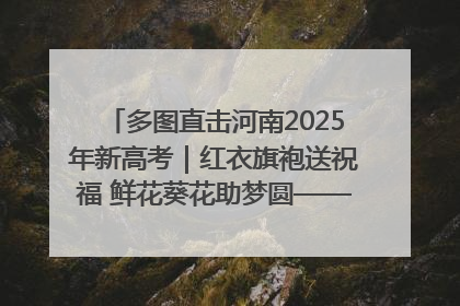 多图直击河南2025年新高考｜红衣旗袍送祝福 鲜花葵花助梦圆——尉氏县高考暖心送考