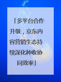 多平台合作升级，京东内容营销生态持续深化种收协同效率