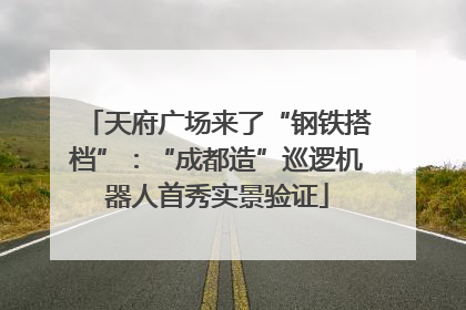 天府广场来了“钢铁搭档”：“成都造”巡逻机器人首秀实景验证