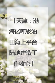 天津：渤海亿吨级油田海上平台陆地建造工作收官