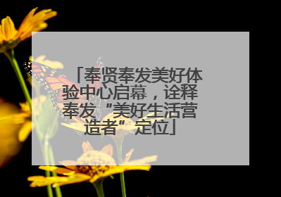 奉贤奉发美好体验中心启幕，诠释奉发“美好生活营造者”定位
