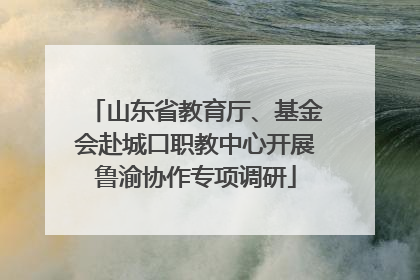 山东省教育厅、基金会赴城口职教中心开展鲁渝协作专项调研