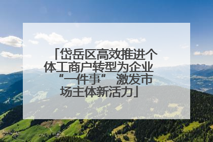 岱岳区高效推进个体工商户转型为企业“一件事” 激发市场主体新活力