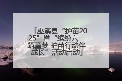 巫溪县“护苗2025”暨“缤纷六一筑童梦 护苗行动伴成长”活动启动