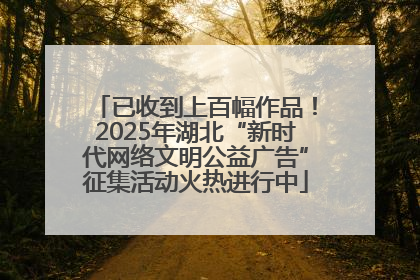 已收到上百幅作品！2025年湖北“新时代网络文明公益广告”征集活动火热进行中