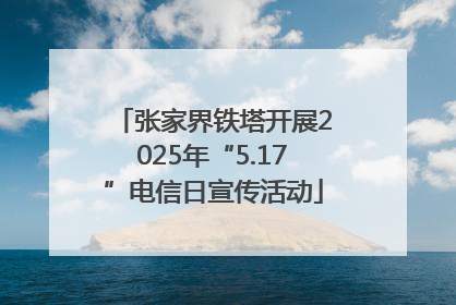 张家界铁塔开展2025年“5.17”电信日宣传活动