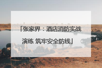 张家界：酒店消防实战演练 筑牢安全防线