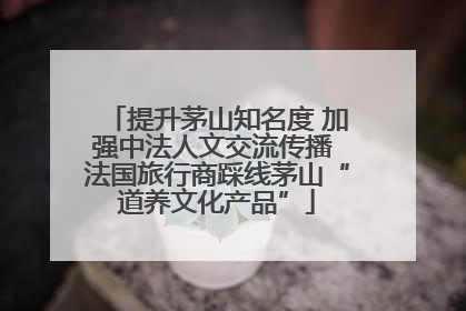 提升茅山知名度 加强中法人文交流传播 法国旅行商踩线茅山“道养文化产品”