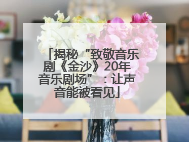 揭秘“致敬音乐剧《金沙》20年音乐剧场”：让声音能被看见