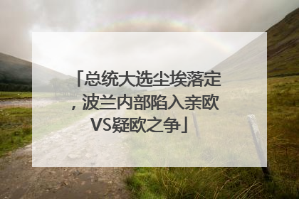 总统大选尘埃落定，波兰内部陷入亲欧VS疑欧之争