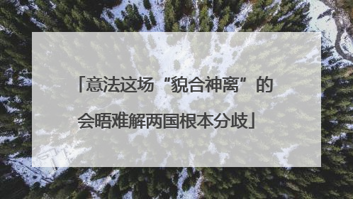 意法这场“貌合神离”的会晤难解两国根本分歧
