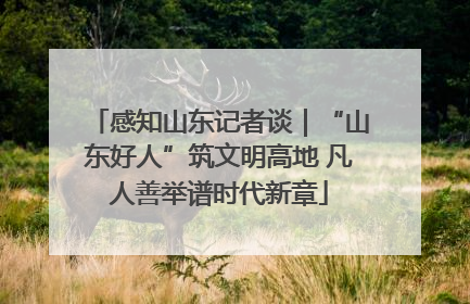 感知山东记者谈｜“山东好人”筑文明高地 凡人善举谱时代新章