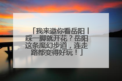 我来邀你看岳阳丨踩一脚就开花？岳阳这条魔幻步道，连走路都变得好玩！