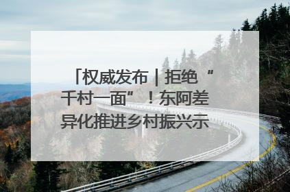 权威发布｜拒绝“千村一面”！东阿差异化推进乡村振兴示范片区建设