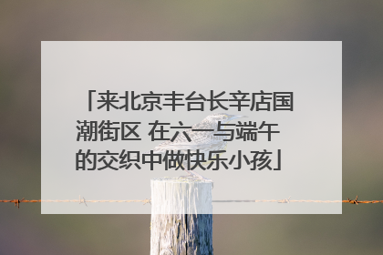 来北京丰台长辛店国潮街区 在六一与端午的交织中做快乐小孩