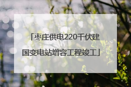枣庄供电220千伏建国变电站增容工程竣工