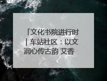 文化书院进行时｜车站社区：以文润心传古韵 艾香氤氲睦邻情