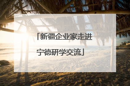 新疆企业家走进宁德研学交流