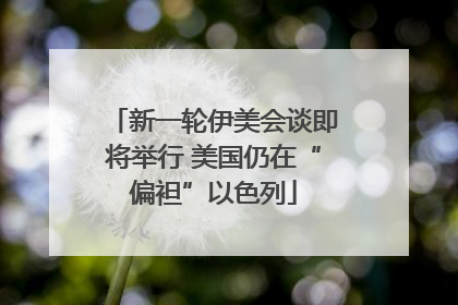 新一轮伊美会谈即将举行 美国仍在“偏袒”以色列