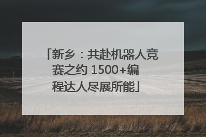 新乡：共赴机器人竞赛之约 1500+编程达人尽展所能