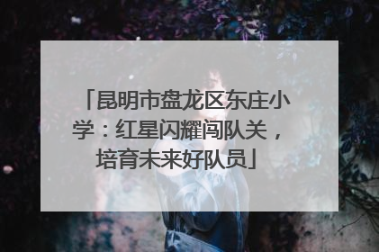 昆明市盘龙区东庄小学：红星闪耀闯队关，培育未来好队员