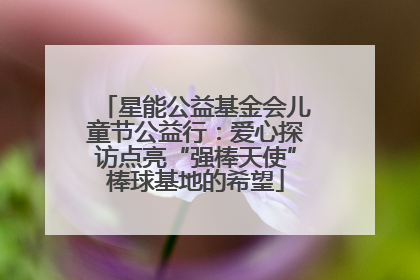 星能公益基金会儿童节公益行：爱心探访点亮“强棒天使”棒球基地的希望