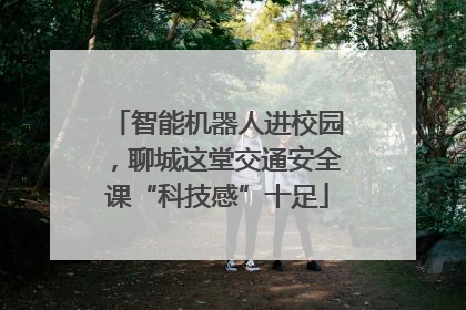 智能机器人进校园，聊城这堂交通安全课“科技感”十足