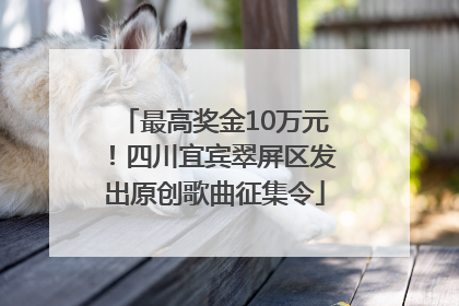 最高奖金10万元！四川宜宾翠屏区发出原创歌曲征集令