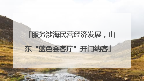 服务涉海民营经济发展，山东“蓝色会客厅”开门纳客