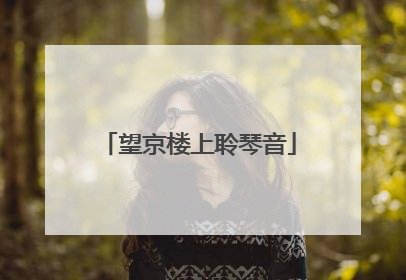望京楼上聆琴音
