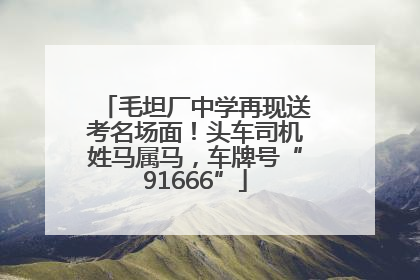 毛坦厂中学再现送考名场面！头车司机姓马属马，车牌号“91666”