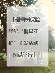 梧桐树保险经纪“桐星守护”关爱活动圆满举行