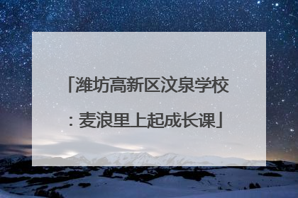 潍坊高新区汶泉学校：麦浪里上起成长课