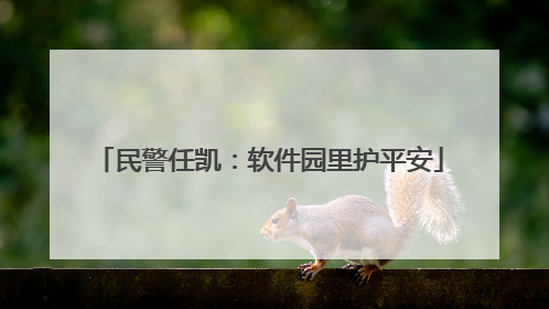 民警任凯：软件园里护平安