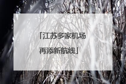 江苏多家机场再添新航线