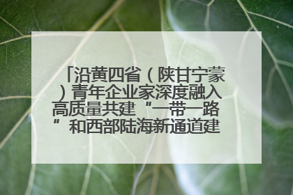 沿黄四省（陕甘宁蒙）青年企业家深度融入高质量共建“一带一路”和西部陆海新通道建设战略合作交流会在甘肃兰州召开