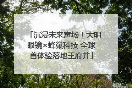沉浸未来声场！大明眼镜×蜂巢科技 全球首体验落地王府井