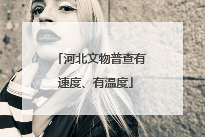 河北文物普查有速度、有温度