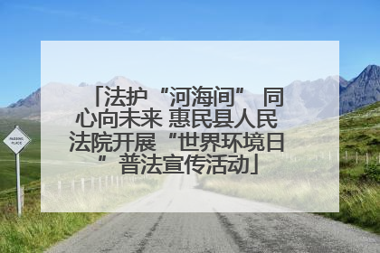 法护“河海间” 同心向未来 惠民县人民法院开展“世界环境日”普法宣传活动