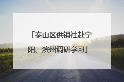 泰山区供销社赴宁阳、滨州调研学习