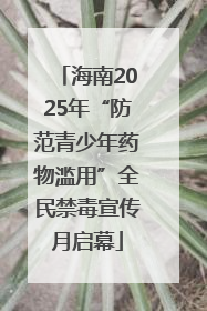 海南2025年“防范青少年药物滥用”全民禁毒宣传月启幕