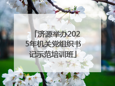 济源举办2025年机关党组织书记示范培训班