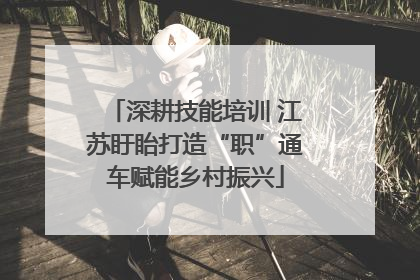 深耕技能培训 江苏盱眙打造“职”通车赋能乡村振兴